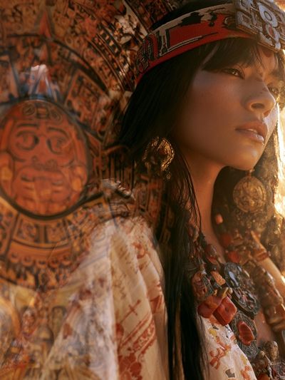 Mayan Woman Portrait Poster.