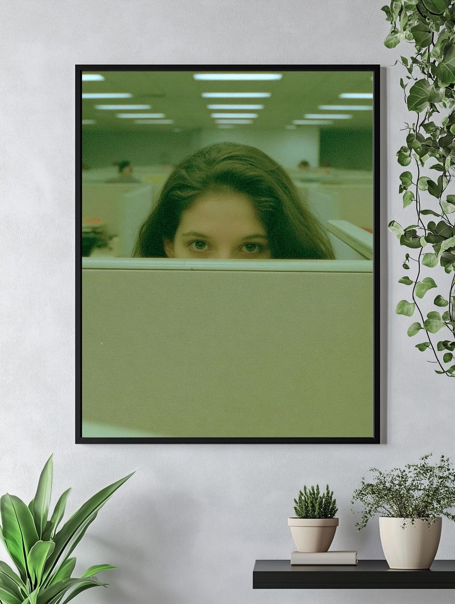Office Cubicle Portrait Photography Poster. — room view 4