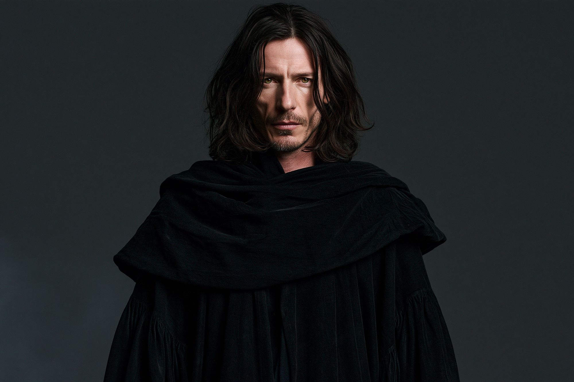 Dark Cloaked Portrait Photography Poster. poster — photography art