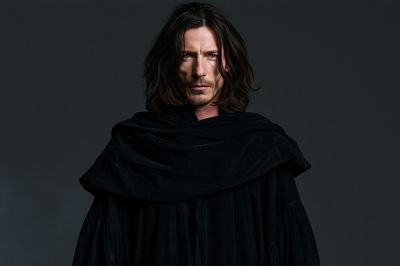 Dark Cloaked Portrait Photography Poster. poster