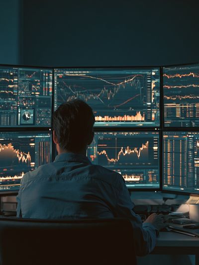 Trading Desk Photography Poster.