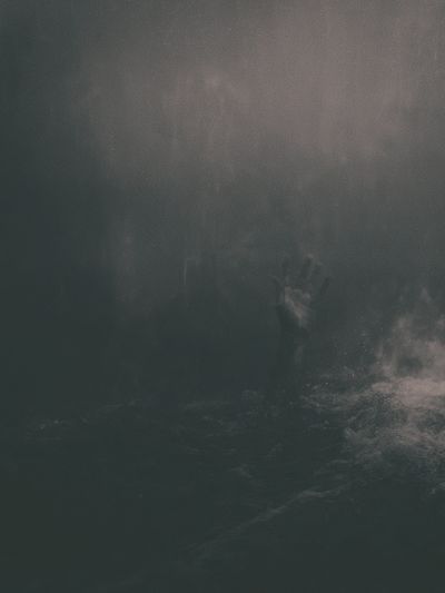 Misty Underwater Figure Photography Poster.