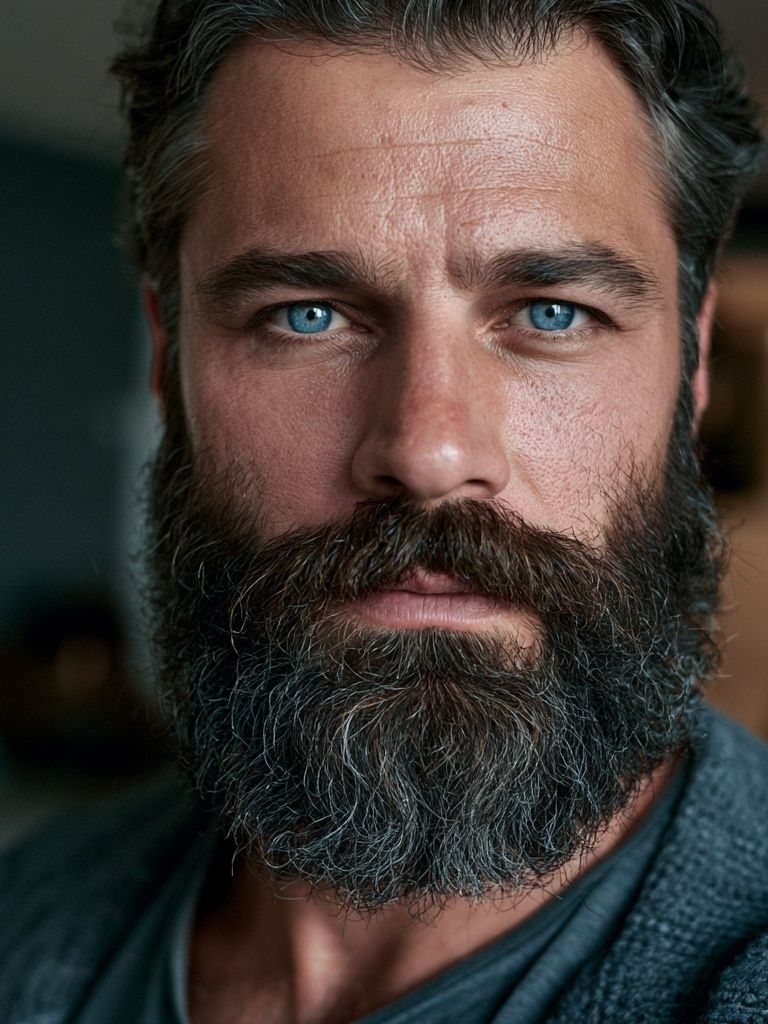 Bearded Man Portrait Photography Poster. poster — photography art