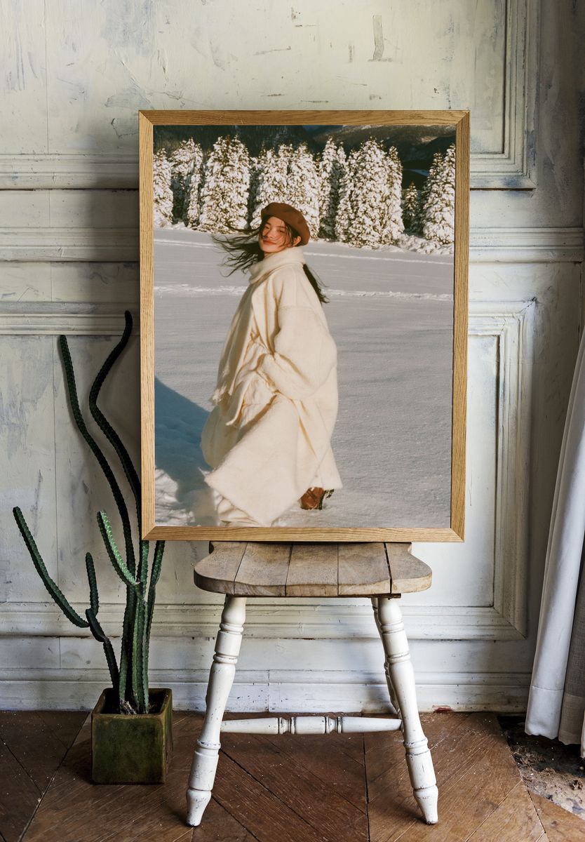 Winter Portrait in the Alps Poster. room preview
