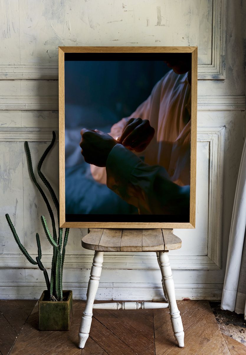 Intimate Hands at Dusk Photography Poster. — room view 1