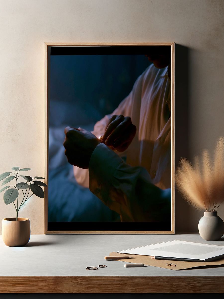 Intimate Hands at Dusk Photography Poster. — room view 2
