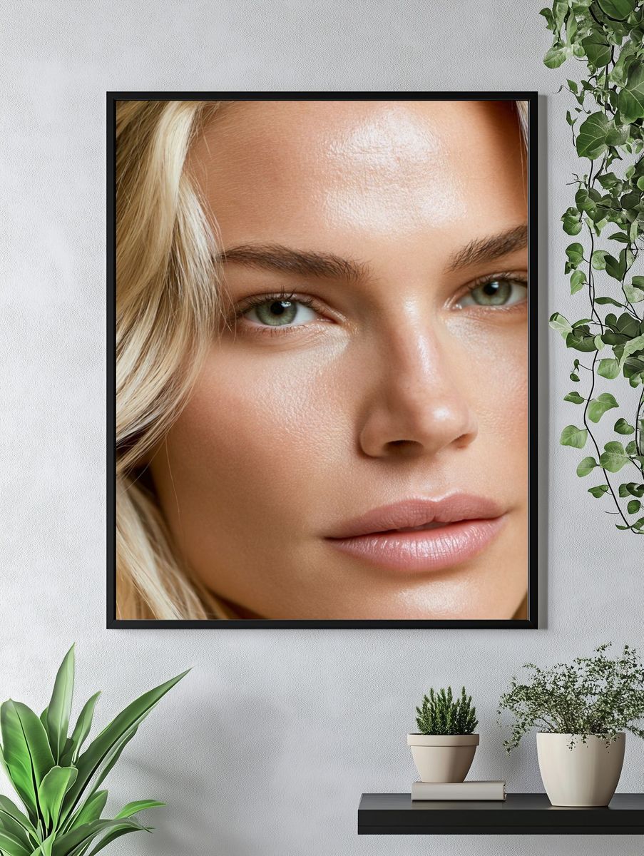 Blonde Portrait Photography Poster. — room view 4