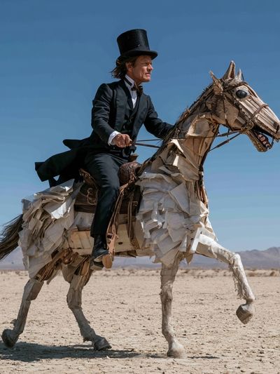 Surreal Horse Rider Photography Poster.