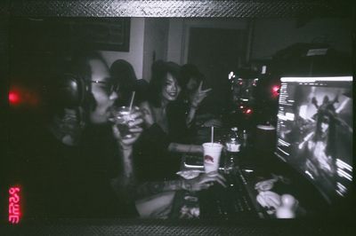 Grainy Night Club Scene Photography Poster.