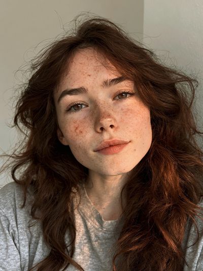 Freckled Portrait Photography Poster.