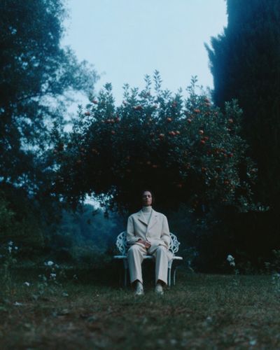 Solitary Garden Portrait Photography Poster.