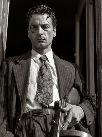 Gangster Portrait Black-White Poster.