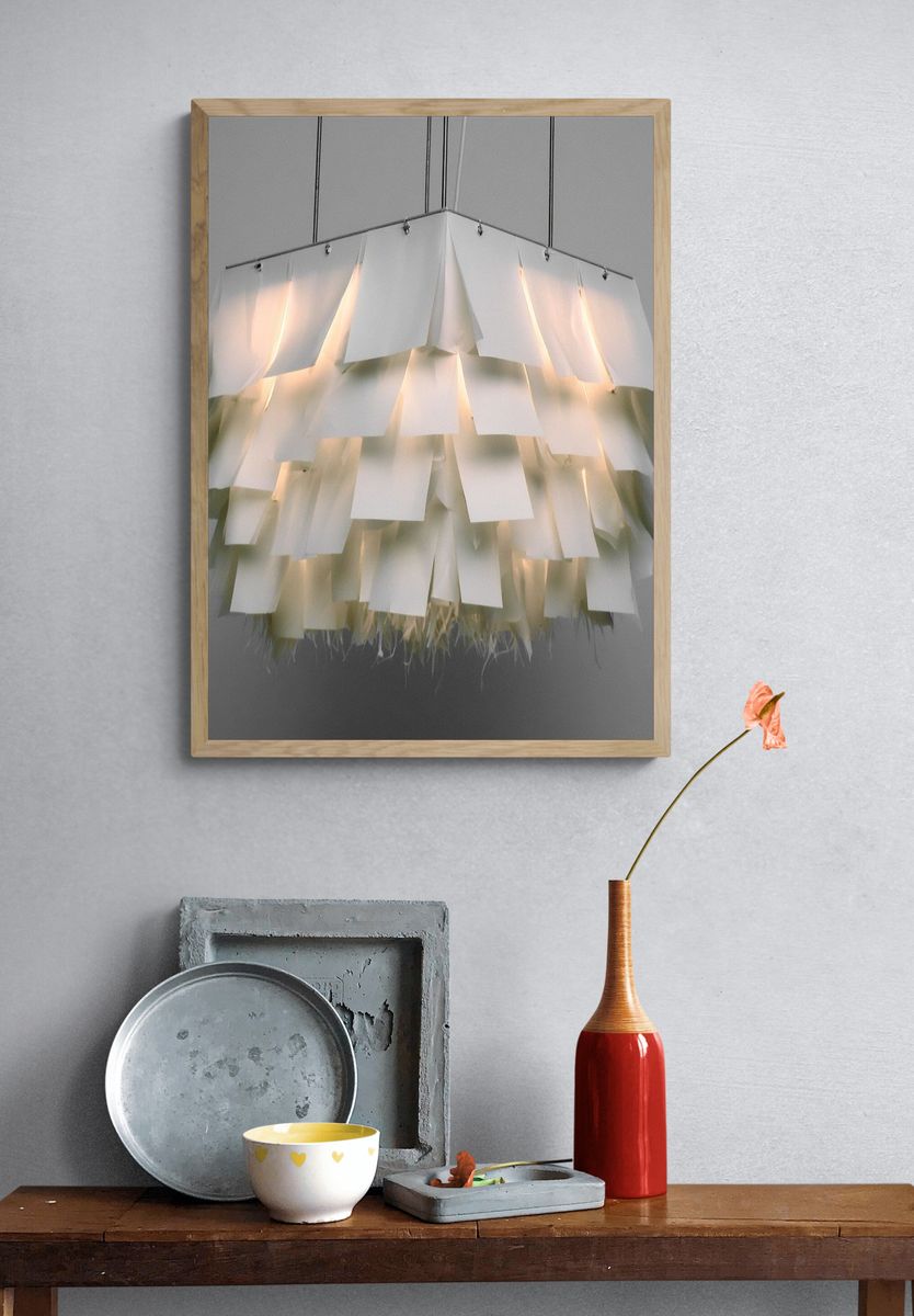 Modern Pendant Lamp Photography Poster. — room view 3