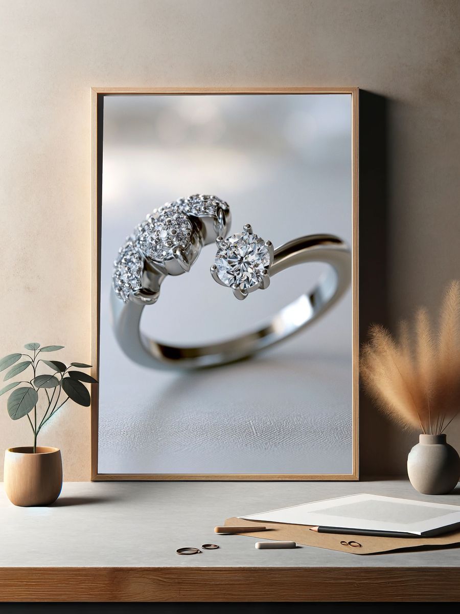 Diamond Ring Photography Poster. — room view 2