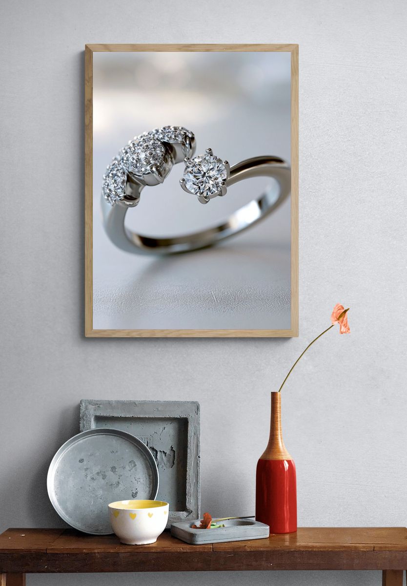 Diamond Ring Photography Poster. — room view 3