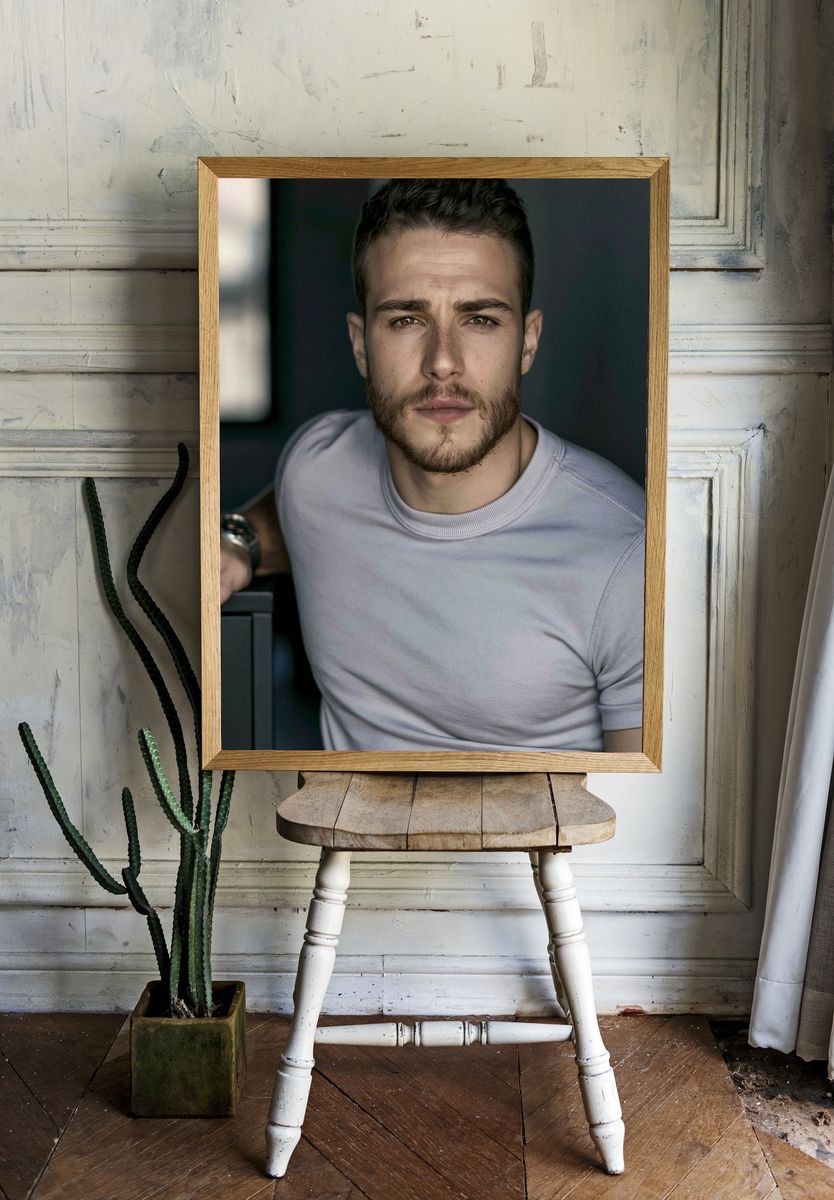 Moody Male Portrait Photography Poster. room preview