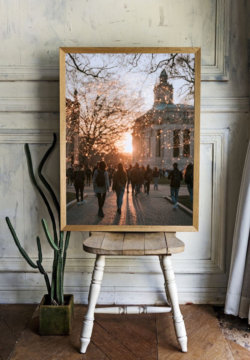 Campus Sunset Photography Poster. room preview