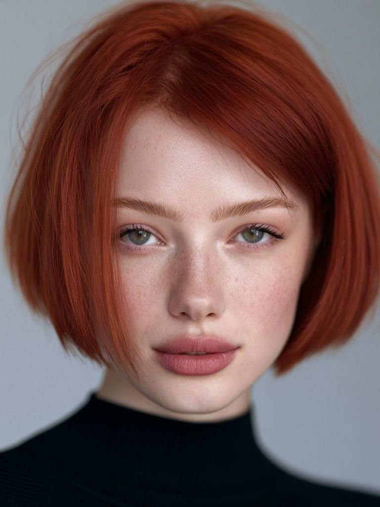 Red Hair Portrait Photography Poster. poster — photography art