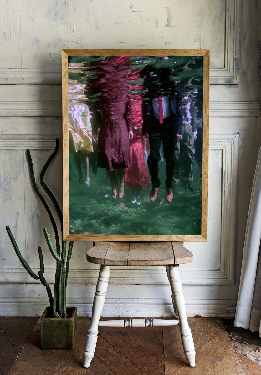 Underwater Formal Figures Photography Poster. room preview
