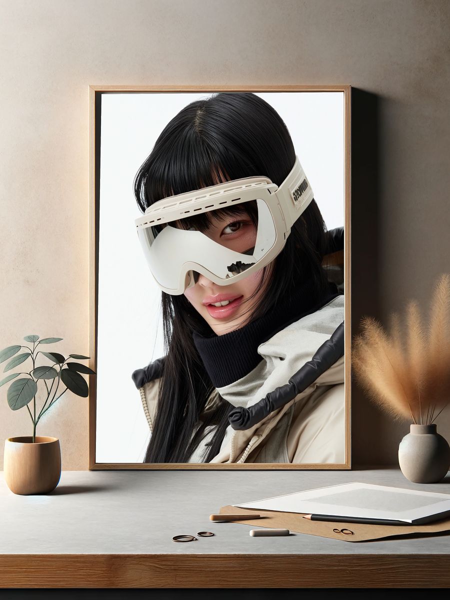 Futuristic Portrait Photography Poster. — room view 2