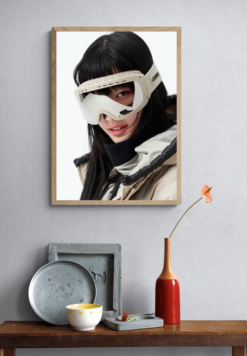 Futuristic Portrait Photography Poster. — room view 3