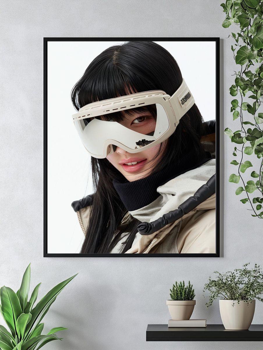 Futuristic Portrait Photography Poster. — room view 4