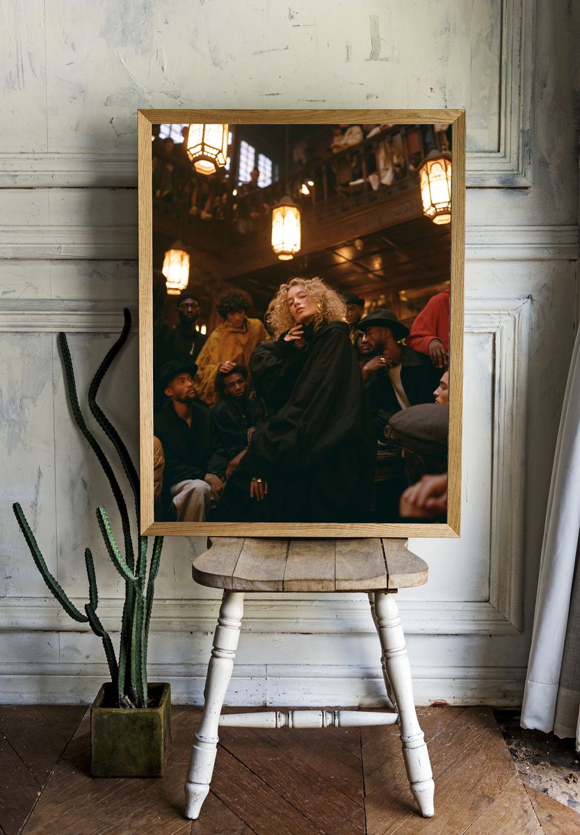 Cinematic Fashion Portrait Poster. room preview