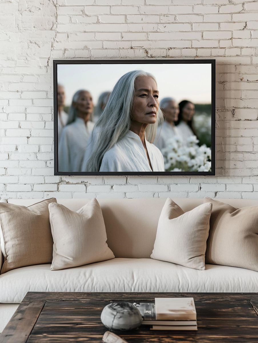 Ethereal Elder Portrait Photography Poster. room preview