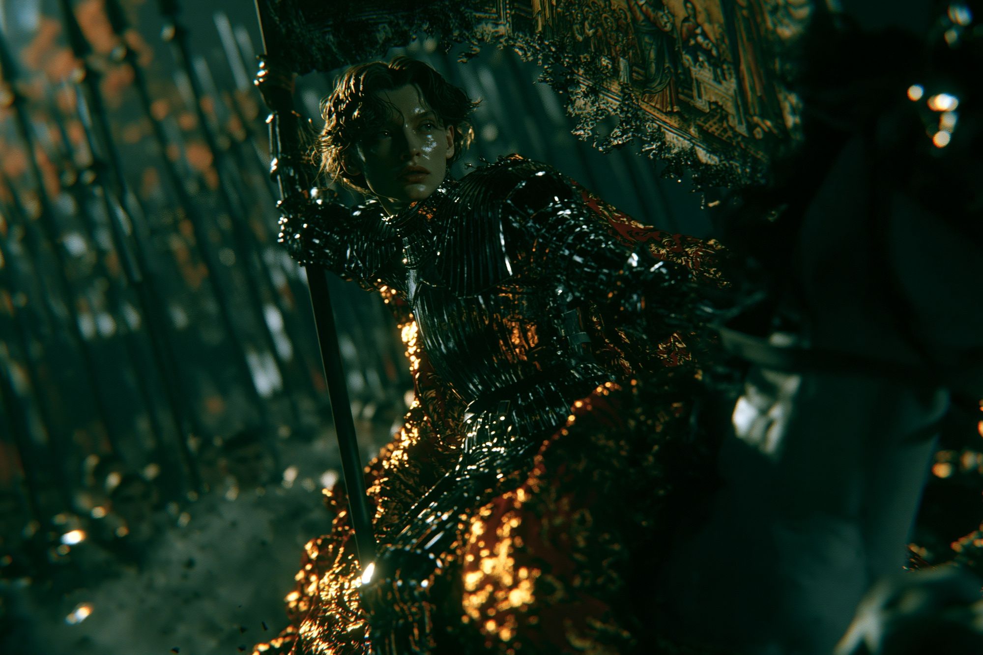 Gilded Portrait Cinematic Poster. poster detail