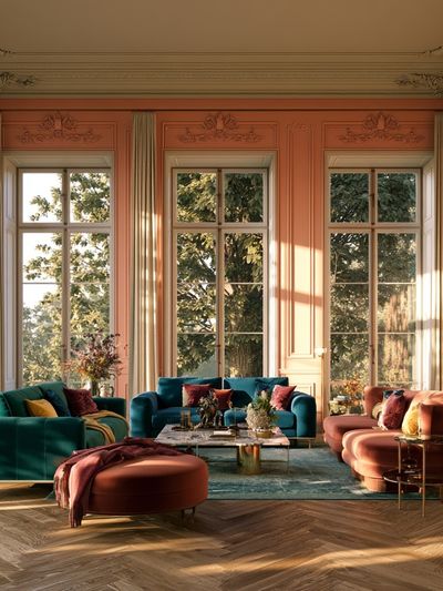 Sunlit Parisian Salon Photography Poster.
