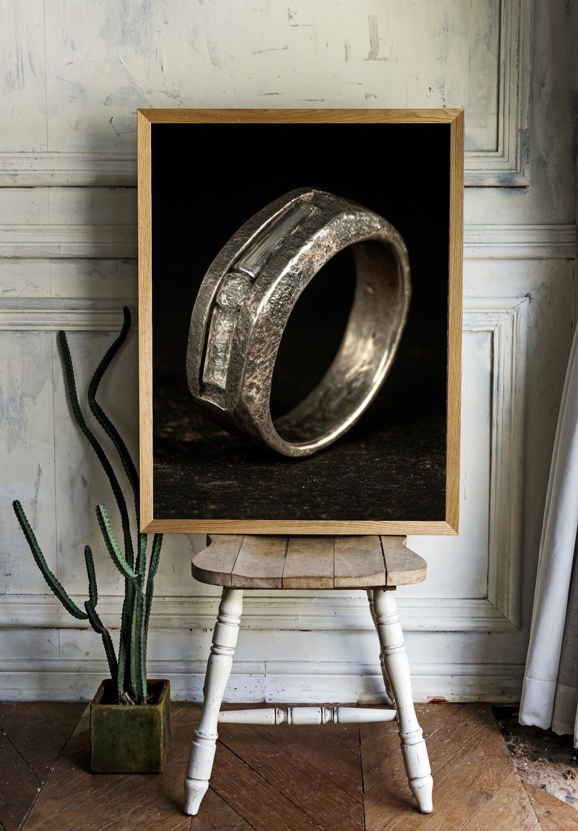 Silver Ring Photography Poster. — room view 1