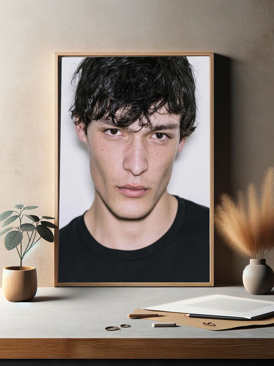 Moody Male Portrait Photography Poster. — room view 2