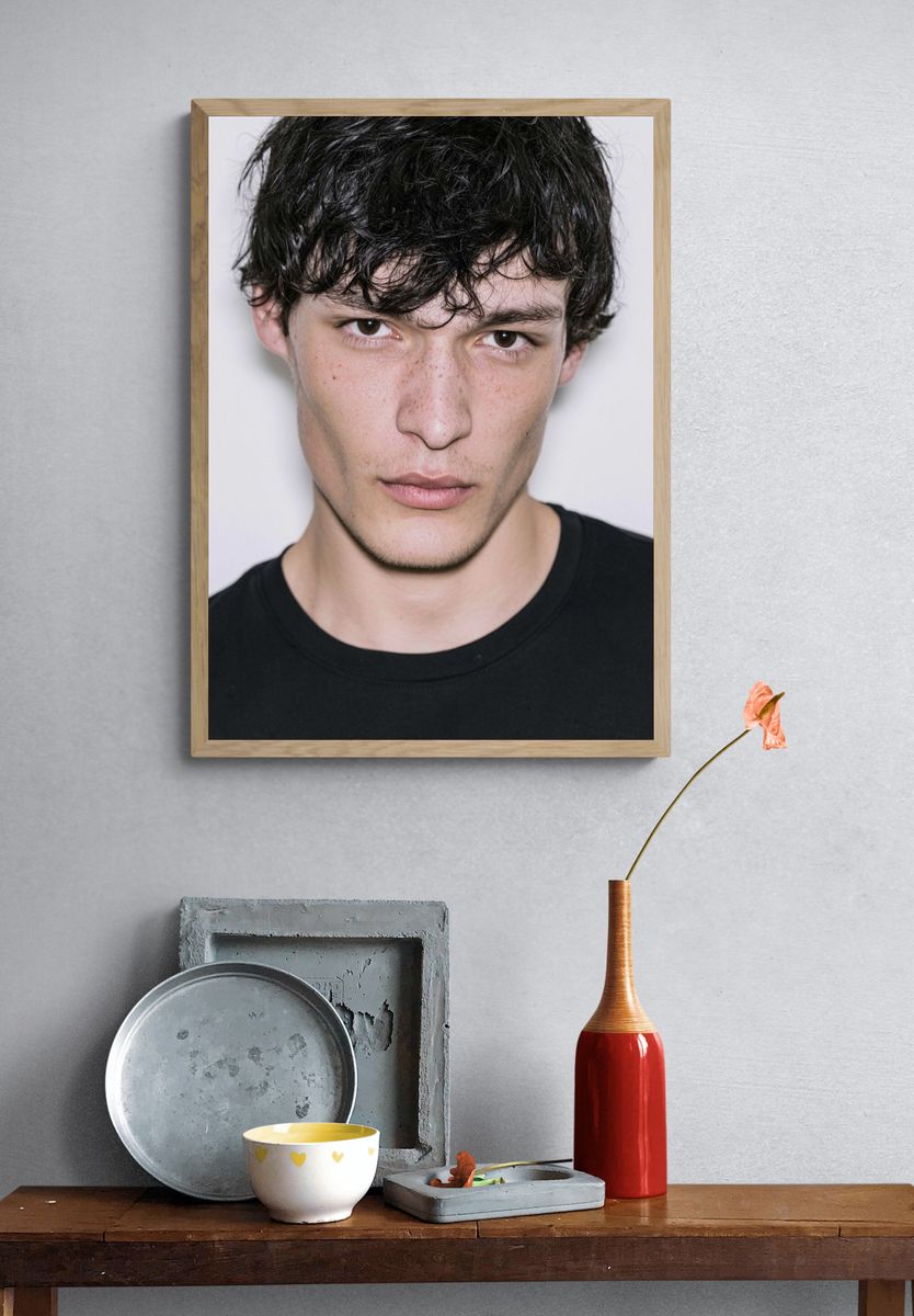 Moody Male Portrait Photography Poster. — room view 3