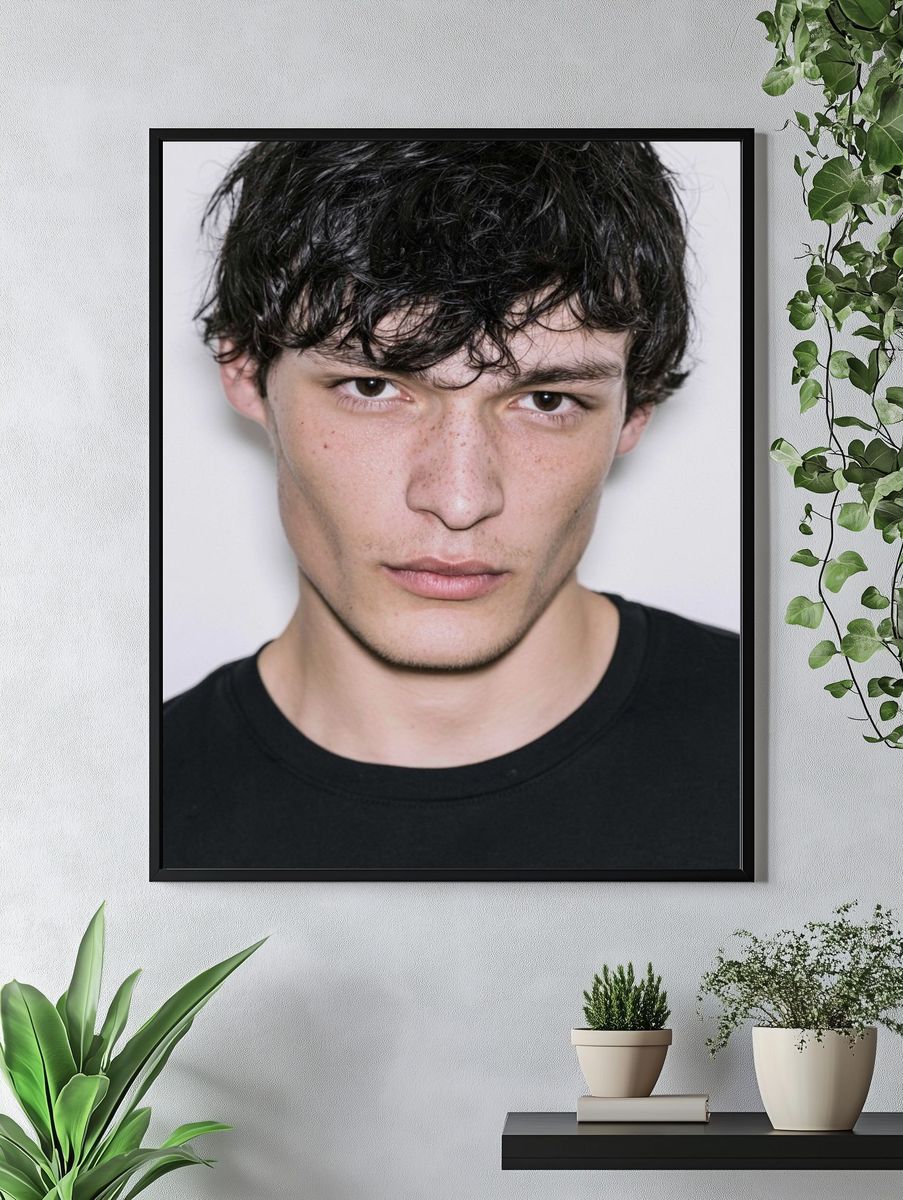 Moody Male Portrait Photography Poster. — room view 4