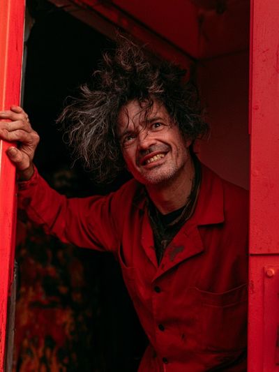 Red Door Portrait Photography Poster.