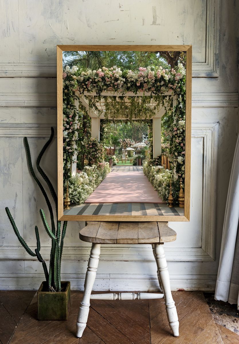 Floral Garden Archway Photography Poster. room preview
