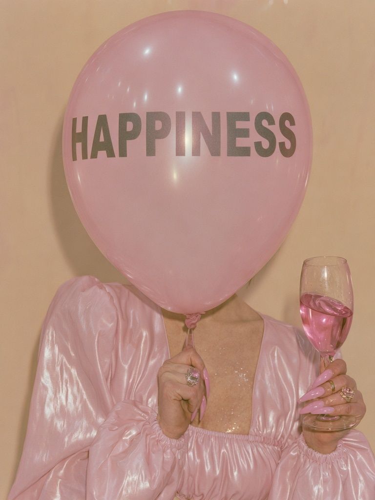 Happiness Balloon Portrait Print. poster detail