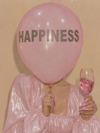 Happiness Balloon Portrait Print. poster print