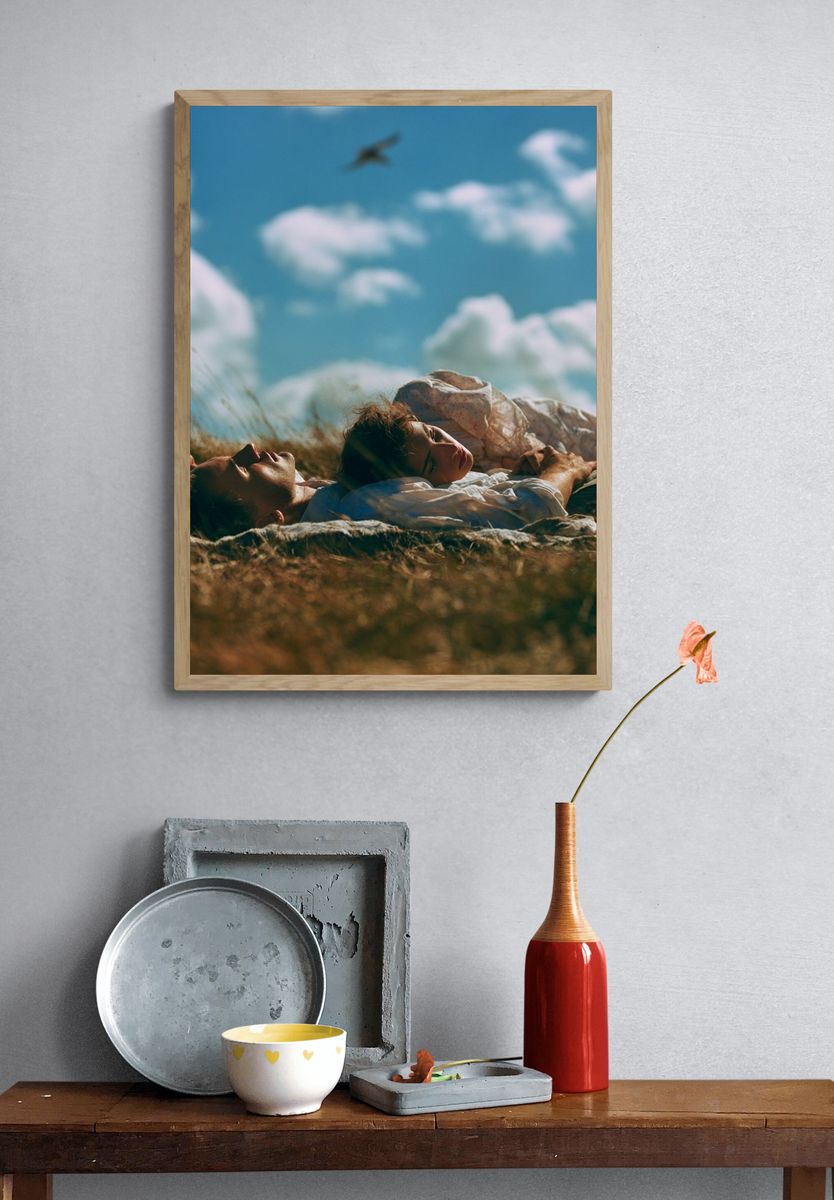 Dreaming Field Portrait Poster. — room view 3