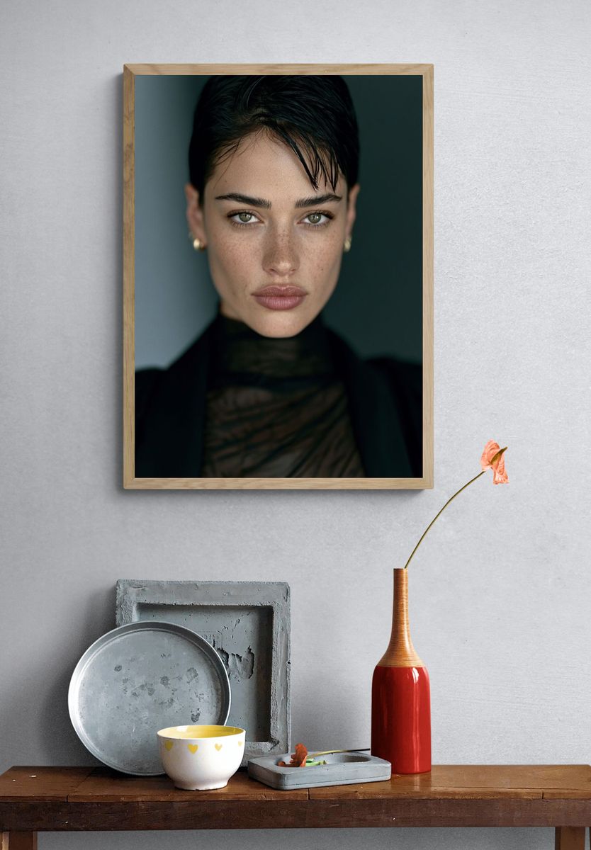 Moody Portrait Photography Poster. — room view 3