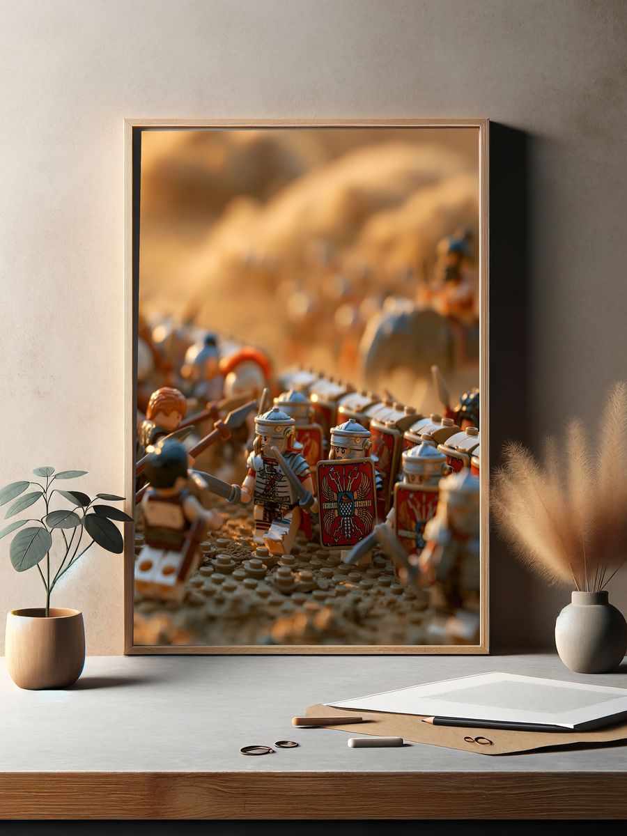 Roman Legion Battle Scene Poster. — room view 2