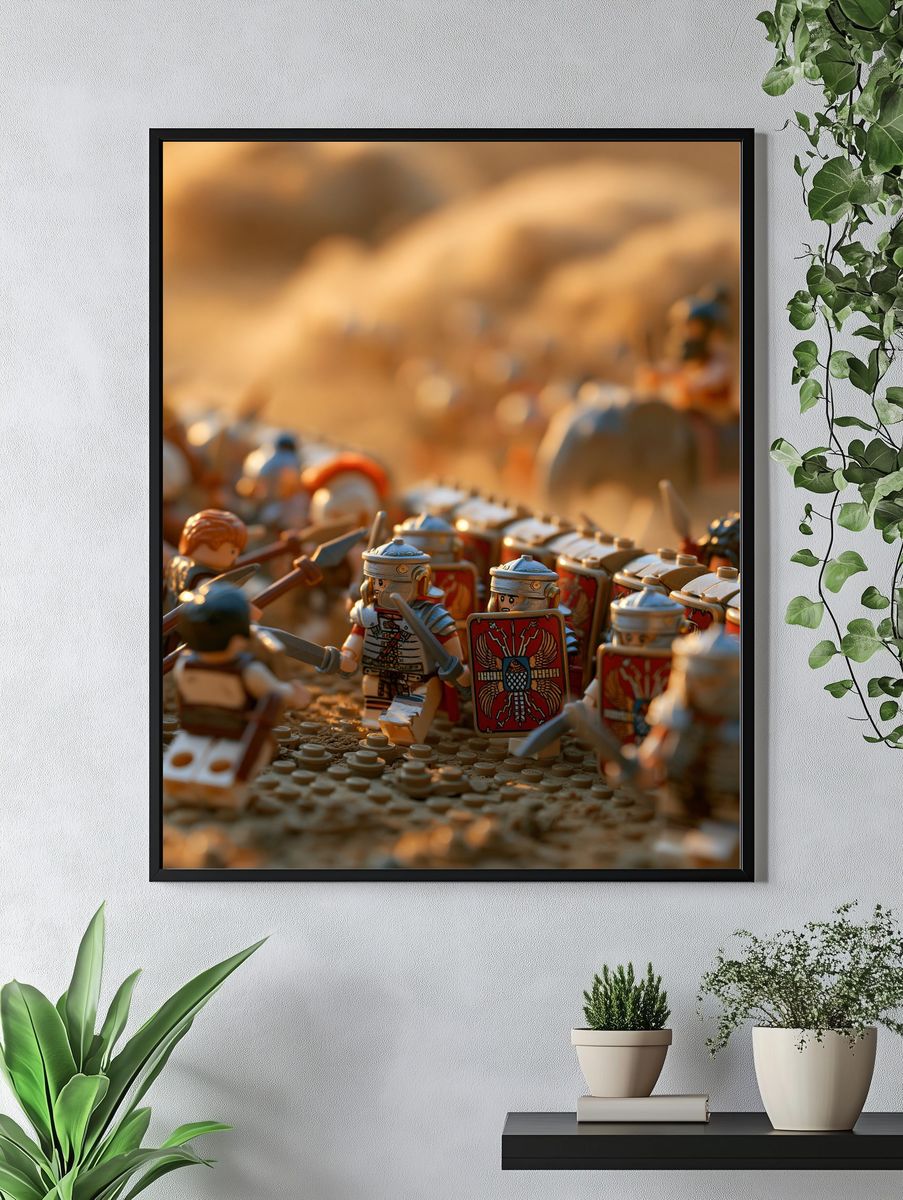 Roman Legion Battle Scene Poster. — room view 4