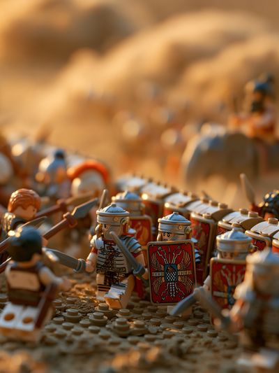 Roman Legion Battle Scene Poster.