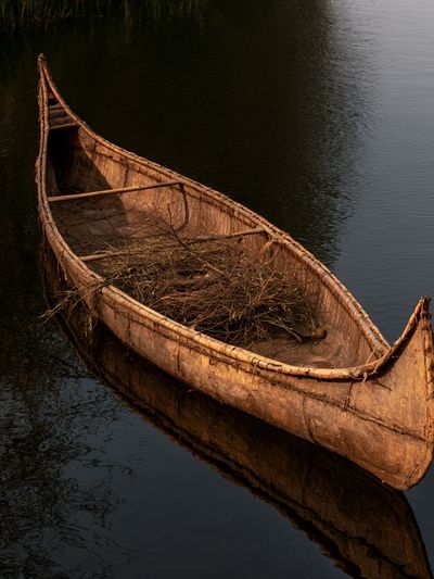 Canoe on Still Water Poster.