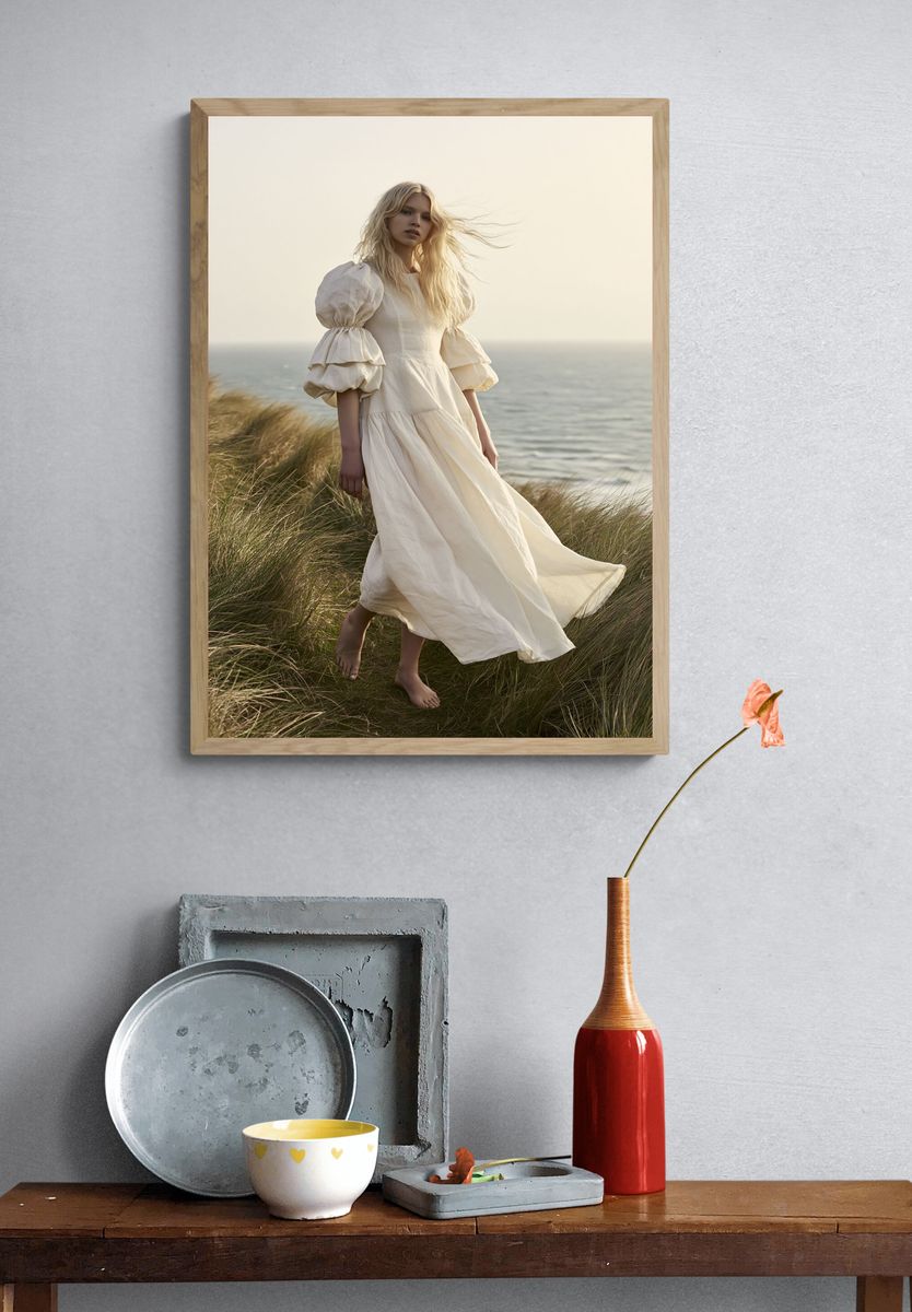 Coastal Breeze Portrait Print. — room view 3