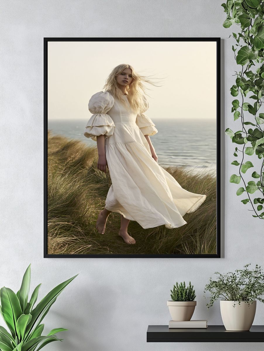 Coastal Breeze Portrait Print. — room view 4