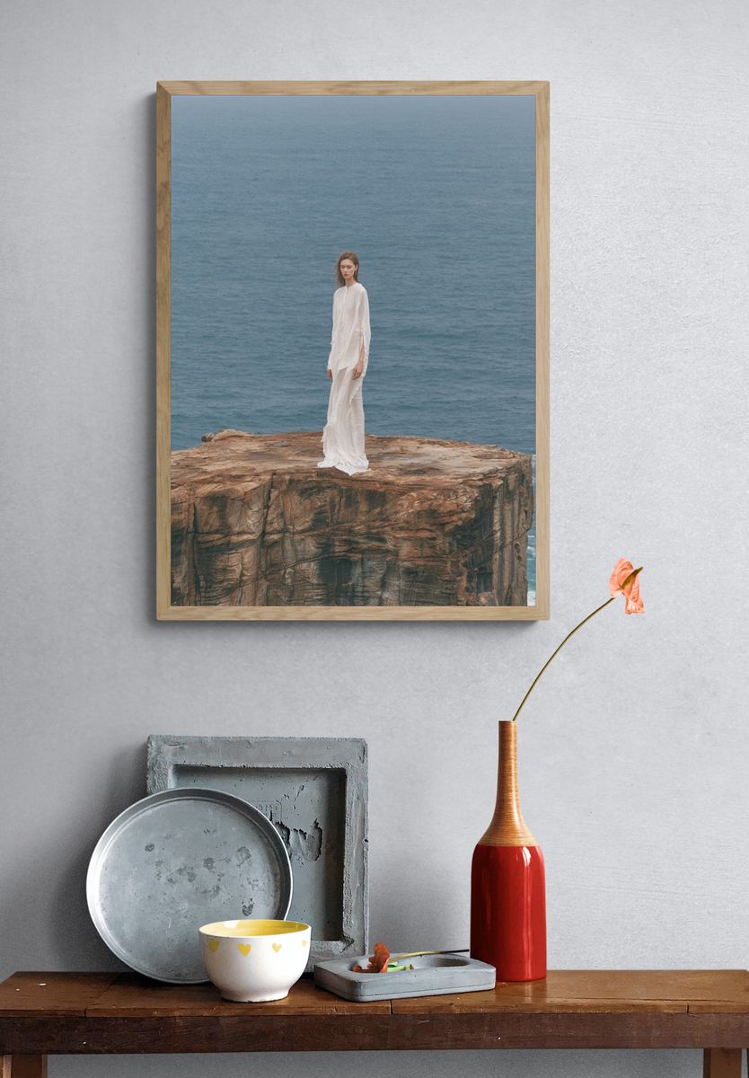 Cliffside Figure Photography Print. — room view 3