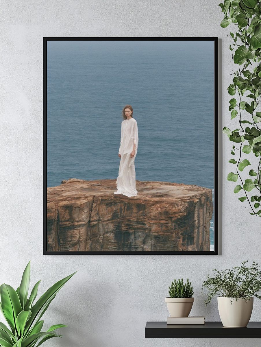 Cliffside Figure Photography Print. — room view 4