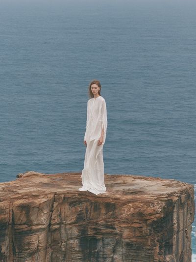Cliffside Figure Photography Print.
