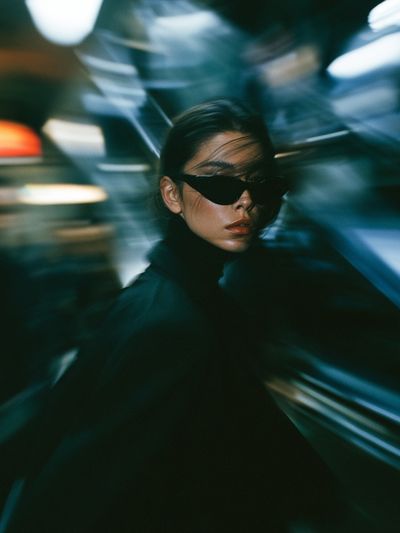 Cyberpunk Portrait Photography Poster. poster